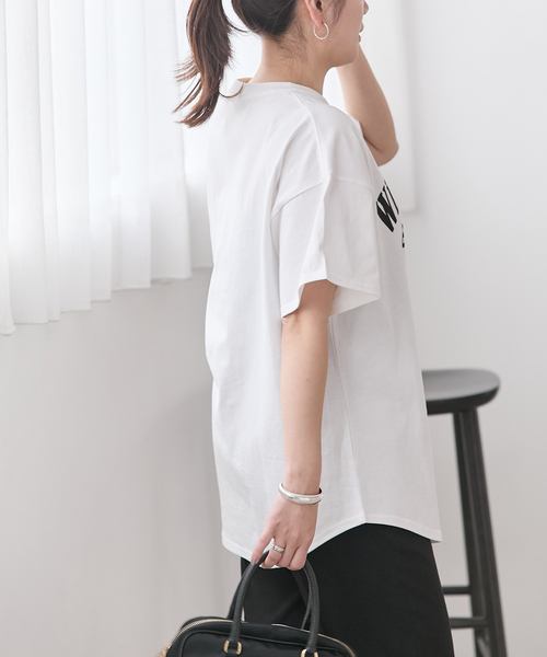 JOURNAL STANDARD(ジャーナルスタンダード)の「《追加4》ラウンドヘムピグメントT(Tシャツ/カットソー・レディース・サックスブルー/チョコ/ベージュ/ホワイト系その他・FREE)」の20枚目の写真