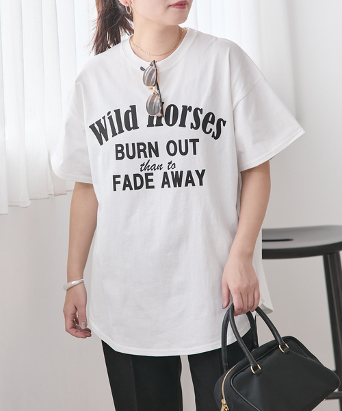 JOURNAL STANDARD(ジャーナルスタンダード)の「《追加4》ラウンドヘムピグメントT(Tシャツ/カットソー・レディース・サックスブルー/チョコ/ベージュ/ホワイト系その他・FREE)」の22枚目の写真