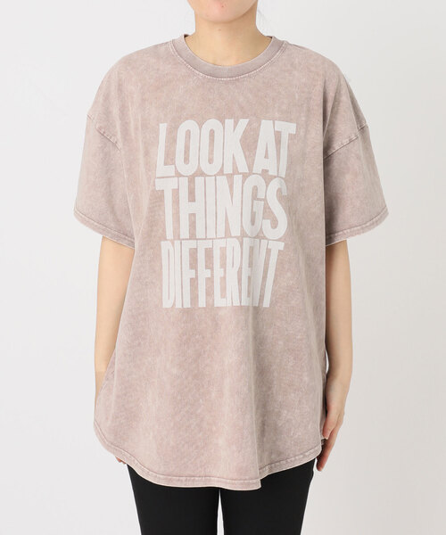JOURNAL STANDARD(ジャーナルスタンダード)の「《追加4》ラウンドヘムピグメントT(Tシャツ/カットソー・レディース・サックスブルー/チョコ/ベージュ/ホワイト系その他・FREE)」の5枚目の写真
