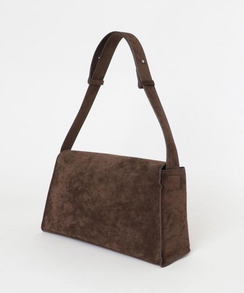 KBF(ケイビーエフ)の「サイドアシンメトリーショルダーBAG(ショルダーバッグ・レディース・ダークブラウン/キャメル・ONE)」の9枚目の写真