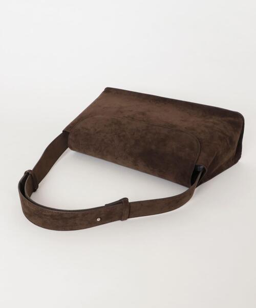 KBF(ケイビーエフ)の「サイドアシンメトリーショルダーBAG(ショルダーバッグ・レディース・ダークブラウン/キャメル・ONE)」の11枚目の写真
