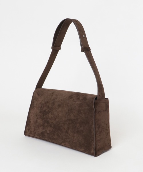 KBF(ケイビーエフ)の「サイドアシンメトリーショルダーBAG(ショルダーバッグ・レディース・ダークブラウン/キャメル・ONE)」の12枚目の写真