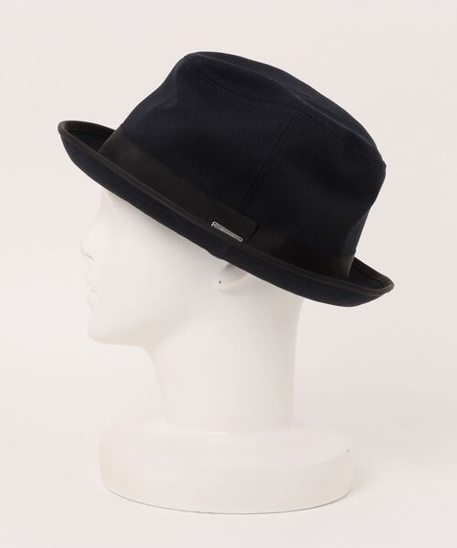OVERRIDE（オーバーライド）の「OVERRIDE  WOOL LIKE FEDORA / オーバーライド（ハット・メンズ・ダークグレー/ネイビー・59cm/61cm）」の5枚目の写真