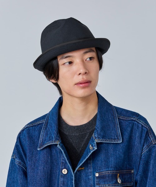 OVERRIDE（オーバーライド）の「OVERRIDE  WOOL LIKE FEDORA / オーバーライド（ハット・メンズ・ダークグレー/ネイビー・59cm/61cm）」の2枚目の写真