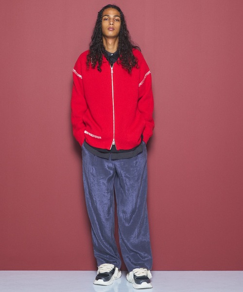 MAISON SPECIAL(メゾンスペシャル)の「《UNISEX》ドレープフィブリルプライムワイドワンタックスラックス/Drape Fibrillated Prime-Wide One-tuck Slacks【MAISON SPECIAL/メゾンスペシャル】■セットアップ対応■(スラックス・メンズ・ネイビー/ブラック/パープル/グレイッシュベージュ・0/1/2)」の21枚目の写真