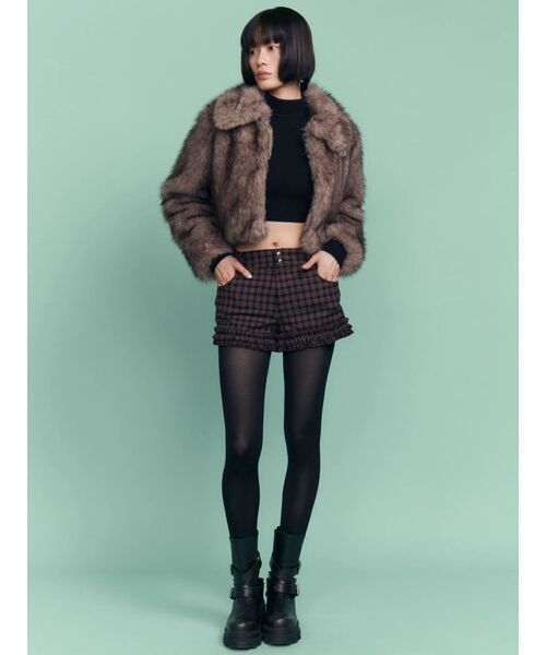 EMODA(エモダ)の「ヘムフリルショートパンツ(その他パンツ・レディース・ブラック/ブラウン/グレー・SMALL/MEDIUM)」の10枚目の写真