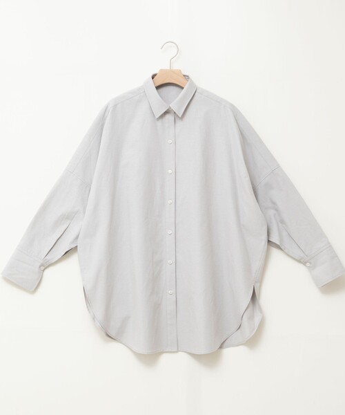 MAQWEL(マクウェル)の「【MAQWEL/マクウェル】ウォッシャブルオックスシャツ(シャツ/ブラウス・レディース・ベージュ/ライトグレー/オフホワイト・FREE)」の15枚目の写真