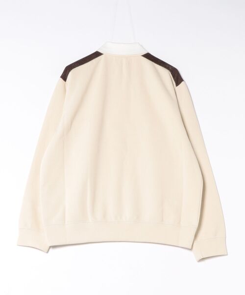 TOGA(トーガ)の「TOGA VIRILIS Double jersey half-zip pullover(Tシャツ/カットソー・メンズ・ネイビー/オフホワイト・46/48)」の3枚目の写真