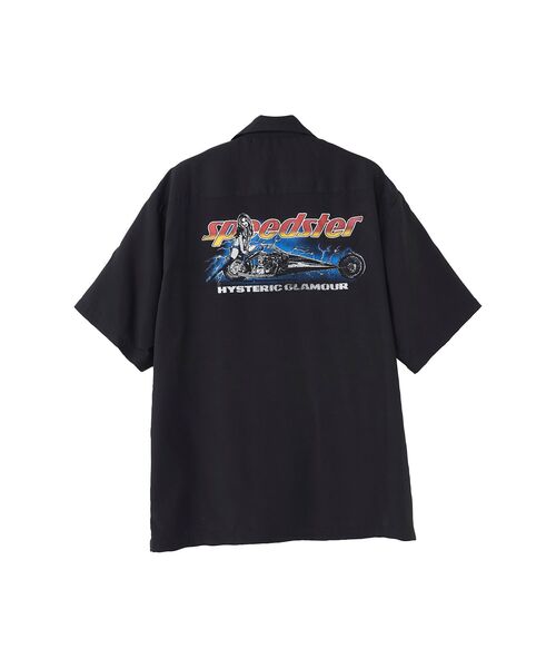 HYSTERIC GLAMOUR(ヒステリックグラマー)の「SPEEDSTER HEAVY METAL オープンカラーシャツ(シャツ/ブラウス・メンズ・ホワイト/ブラック・X-LARGE/LARGE/MEDIUM/SMALL)」の5枚目の写真