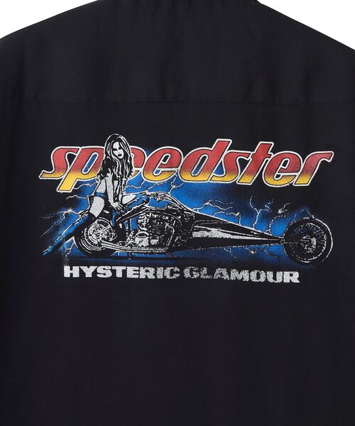HYSTERIC GLAMOUR(ヒステリックグラマー)の「SPEEDSTER HEAVY METAL オープンカラーシャツ(シャツ/ブラウス・メンズ・ホワイト/ブラック・X-LARGE/LARGE/MEDIUM/SMALL)」の6枚目の写真