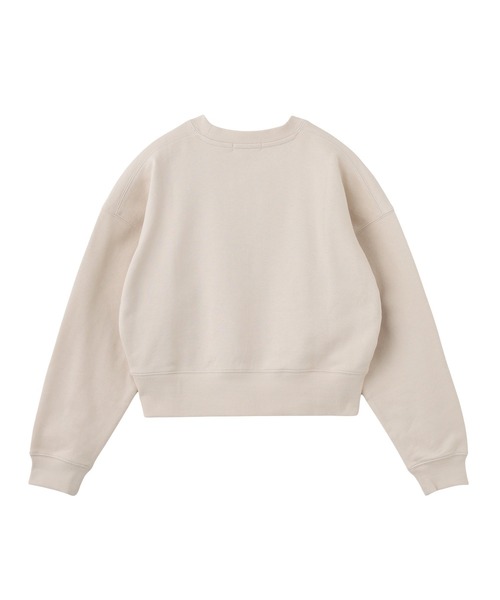 MILKFED.（ミルクフェド）の「THREE-TIERED LOGO CLEAR PRINT SHORT CREW SWEAT（スウェット・レディース・ライトブルー/ブラック/オフホワイト・S/M）」の14枚目の写真