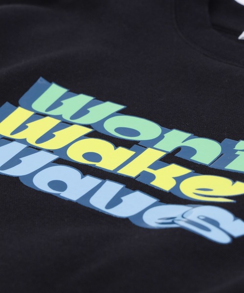 MILKFED.（ミルクフェド）の「THREE-TIERED LOGO CLEAR PRINT SHORT CREW SWEAT（スウェット・レディース・ライトブルー/ブラック/オフホワイト・S/M）」の10枚目の写真