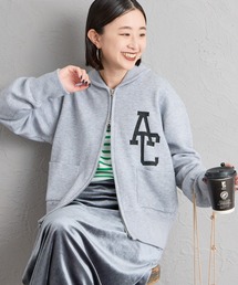 【WEB先行予約】[Americana/アメリカーナ] 別注 ACロゴ ニットジップカーディガン