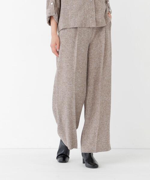 NATURAL BEAUTY BASIC(ナチュラルビューティーベーシック)の「カラミ調シャツハオリ SETUP ワイドパンツ(その他パンツ・レディース・グレー/ブラウン・SMALL/MEDIUM)」の19枚目の写真