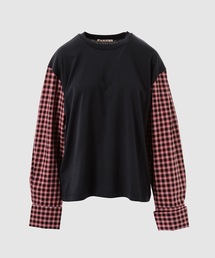 MARNI（マルニ）の「CHECKED POPLIN / ロングスリーブシャツ（Tシャツ/カットソー）」