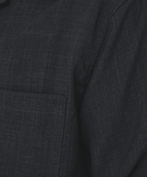 ABAHOUSE GRAY(アバハウスグレイ)の「【リネンライク】吸水速乾 オープンカラー 長袖シャツ(シャツ/ブラウス・メンズ・ホワイト/ブラック/オレンジ系その他/ライトベージュ・46/48/50)」の12枚目の写真