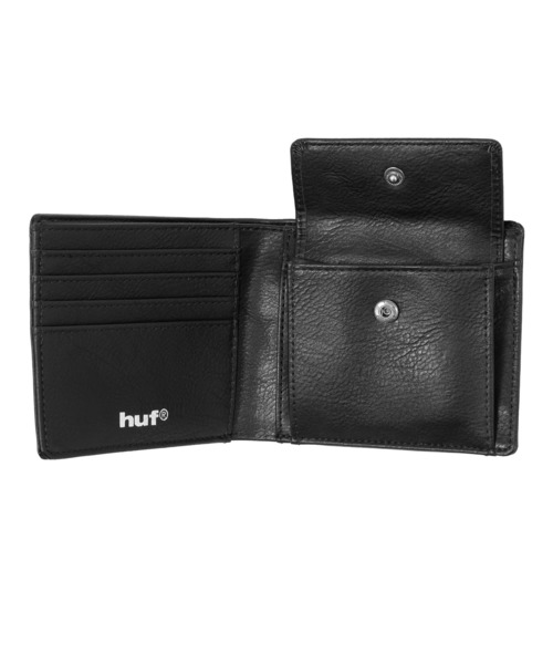HUF(ハフ)の「FOLDED WALLET(財布・メンズ・ブラック・O/S)」の4枚目の写真