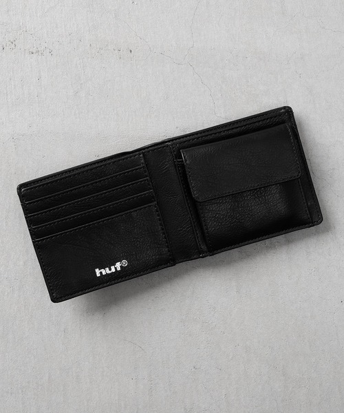 HUF(ハフ)の「FOLDED WALLET(財布・メンズ・ブラック・O/S)」の2枚目の写真