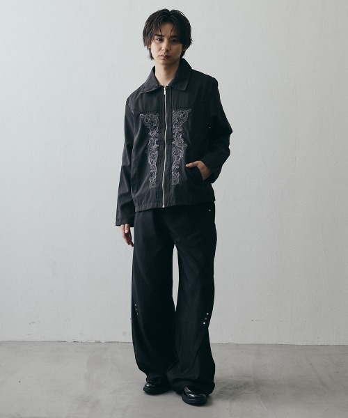 Shoowtime(ショウタイム)の「Compact Paisley Zip-Up Jacket / コンパクトペイズリージップジャケット(その他アウター・メンズ・グレー/ブラック・X-LARGE/LARGE/MEDIUM)」の4枚目の写真
