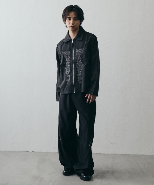 Shoowtime(ショウタイム)の「Compact Paisley Zip-Up Jacket / コンパクトペイズリージップジャケット(その他アウター・メンズ・グレー/ブラック・X-LARGE/LARGE/MEDIUM)」の5枚目の写真