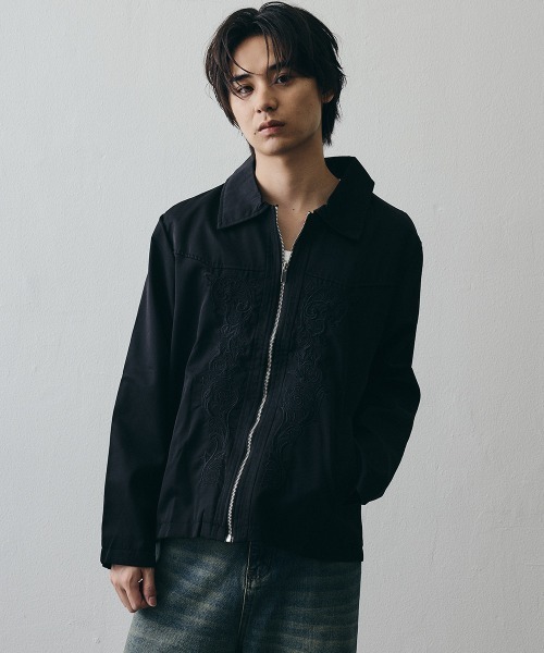 Shoowtime(ショウタイム)の「Compact Paisley Zip-Up Jacket / コンパクトペイズリージップジャケット(その他アウター・メンズ・グレー/ブラック・X-LARGE/LARGE/MEDIUM)」の3枚目の写真