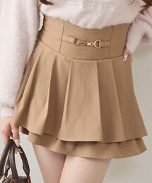 ハイウエストビット付ミニスカート