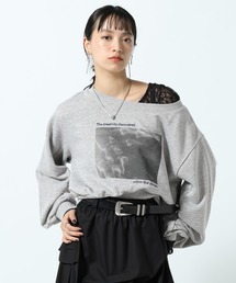 フォトプリントショートスウェット