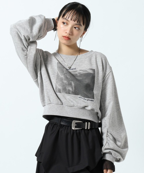 PAGEBOY(ページボーイ)の「フォトプリントショートスウェット(スウェット・レディース・チャコールグレー/グレー/ローズ・FREE)」の19枚目の写真