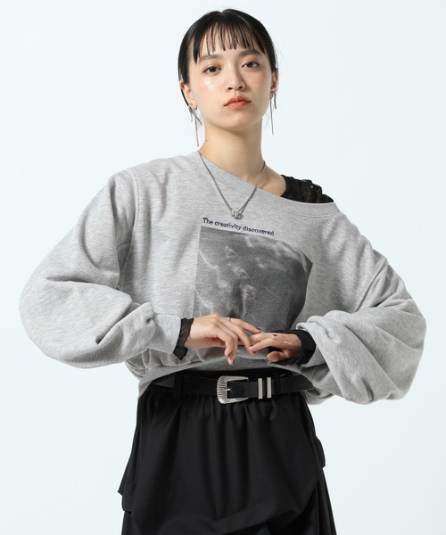 PAGEBOY(ページボーイ)の「フォトプリントショートスウェット(スウェット・レディース・チャコールグレー/グレー/ローズ・FREE)」の22枚目の写真