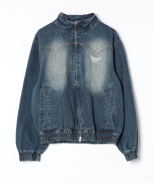 younger song(ヤンガーソング)の「Stand neck over dye denim blouson(その他アウター・メンズ・インディゴブルー/Black・MEDIUM/SMALL)」の2枚目の写真