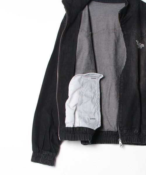 younger song(ヤンガーソング)の「Stand neck over dye denim blouson(その他アウター・メンズ・インディゴブルー/Black・MEDIUM/SMALL)」の4枚目の写真