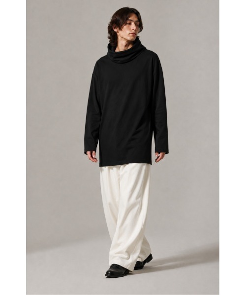 Sakka(サッカ)の「オフタートルネックロングカットソーMADE IN JAPAN(Tシャツ/カットソー・メンズ・オフホワイト/ブラック・FREE)」の9枚目の写真