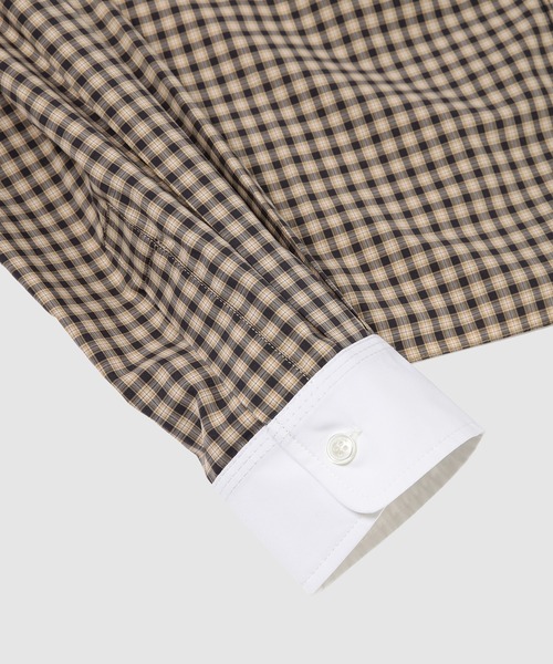 MARNI（マルニ）の「CHECKED POPLIN / フロントギャザーブラウス（シャツ/ブラウス・レディース・ブラウン系・40(L)）」の7枚目の写真