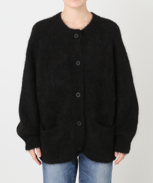 Spick & Span(スピックアンドスパン)の「《40周年 / 》S.SHIORI*S アルパカ混カーディガン(カーディガン/ボレロ・レディース・ピンク系その他/ブラック・38)」の11枚目の写真