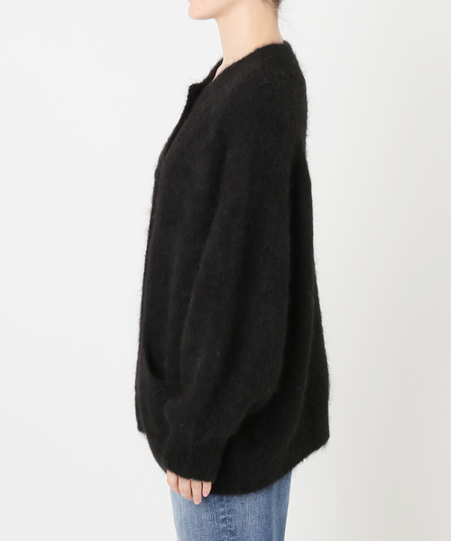 Spick & Span(スピックアンドスパン)の「《40周年 / 》S.SHIORI*S アルパカ混カーディガン(カーディガン/ボレロ・レディース・ピンク系その他/ブラック・38)」の12枚目の写真