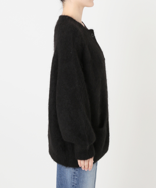 Spick & Span(スピックアンドスパン)の「《40周年 / 》S.SHIORI*S アルパカ混カーディガン(カーディガン/ボレロ・レディース・ピンク系その他/ブラック・38)」の14枚目の写真