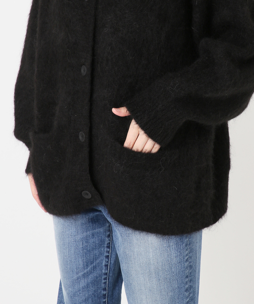 Spick & Span(スピックアンドスパン)の「《40周年 / 》S.SHIORI*S アルパカ混カーディガン(カーディガン/ボレロ・レディース・ピンク系その他/ブラック・38)」の16枚目の写真