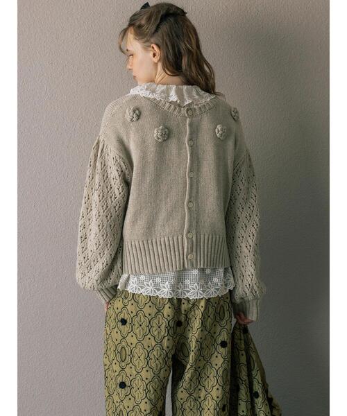 TSUHARU by Samansa Mos2(ツハルバイサマンサモスモス)の「【Embroidery Collection】オーバーレースブラウス(シャツ/ブラウス・レディース・ブラック/キナリ・F)」の6枚目の写真