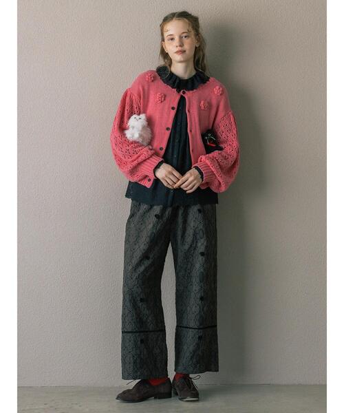 TSUHARU by Samansa Mos2(ツハルバイサマンサモスモス)の「【Embroidery Collection】オーバーレースブラウス(シャツ/ブラウス・レディース・ブラック/キナリ・F)」の10枚目の写真