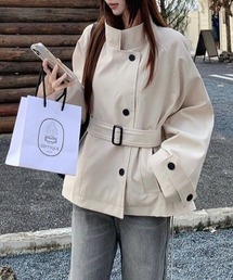 シングルブレストトレンチコート