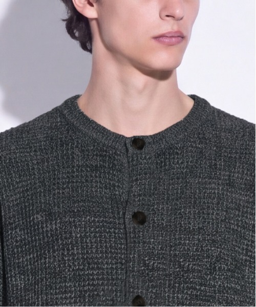 UNITED TOKYO（ユナイテッドトウキョウ）の「WOOL RAMIE CARDIGAN（カーディガン/ボレロ・メンズ・ダークグレー/ブラック/モカ・1/2）」の19枚目の写真