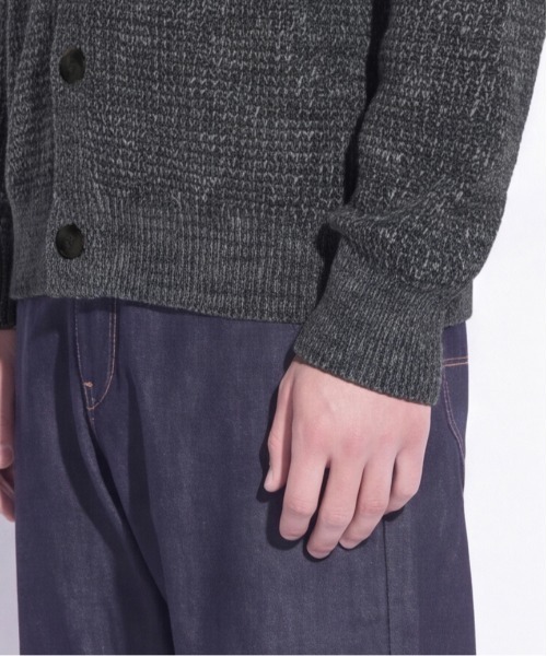 UNITED TOKYO（ユナイテッドトウキョウ）の「WOOL RAMIE CARDIGAN（カーディガン/ボレロ・メンズ・ダークグレー/ブラック/モカ・1/2）」の20枚目の写真