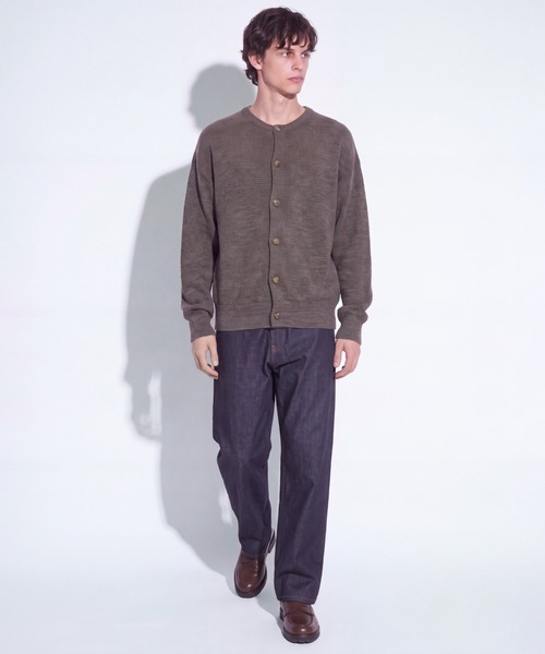 UNITED TOKYO（ユナイテッドトウキョウ）の「WOOL RAMIE CARDIGAN（カーディガン/ボレロ・メンズ・ダークグレー/ブラック/モカ・1/2）」の6枚目の写真