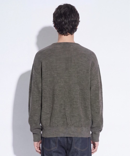 UNITED TOKYO（ユナイテッドトウキョウ）の「WOOL RAMIE CARDIGAN（カーディガン/ボレロ・メンズ・ダークグレー/ブラック/モカ・1/2）」の18枚目の写真