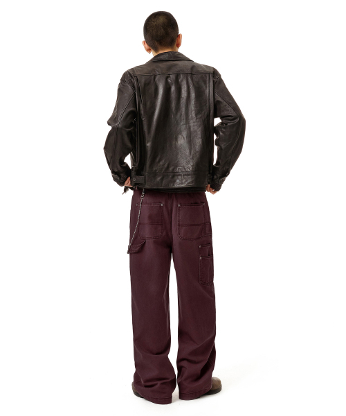 DECET(デケト)の「Painter ワイドパンツ DCPT070 パープル(その他パンツ・メンズ・その他・34/32/30/26/28)」の12枚目の写真