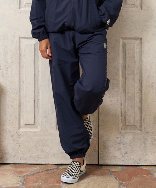 No Rain No Rainbow(ノーレインノーレインボー)の「mp15423- heartbeat print nylon pants ナイロンパンツ(NR26W-23)(その他パンツ・メンズ・ブラック/グレー/ネイビー・M/XL/L/S)」の4枚目の写真