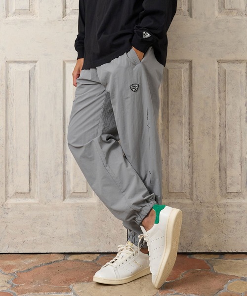 No Rain No Rainbow(ノーレインノーレインボー)の「mp15423- heartbeat print nylon pants ナイロンパンツ(NR26W-23)(その他パンツ・メンズ・ブラック/グレー/ネイビー・M/XL/L/S)」の11枚目の写真