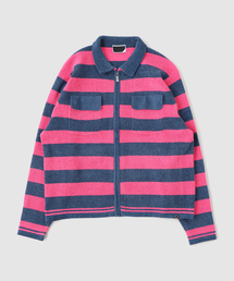 PHINGERIN（フィンガリン）の「PHINGERIN / フィンガリン CORDY KNIT JACKET STRIPE（その他アウター）」