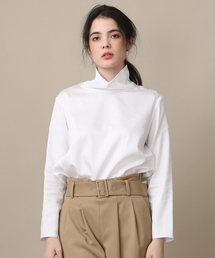 Abahouse Devinette | スイスコットンサテンブラウス(シャツ/ブラウス)