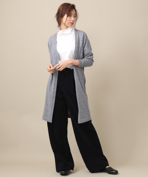 Abahouse Devinette（ドゥヴィネット）の「スイスコットンサテンブラウス（シャツ/ブラウス・レディース・カーキ/サックスブルー/ホワイト・2）」の9枚目の写真